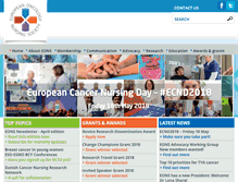 Tablet Screenshot of cancernurse.eu